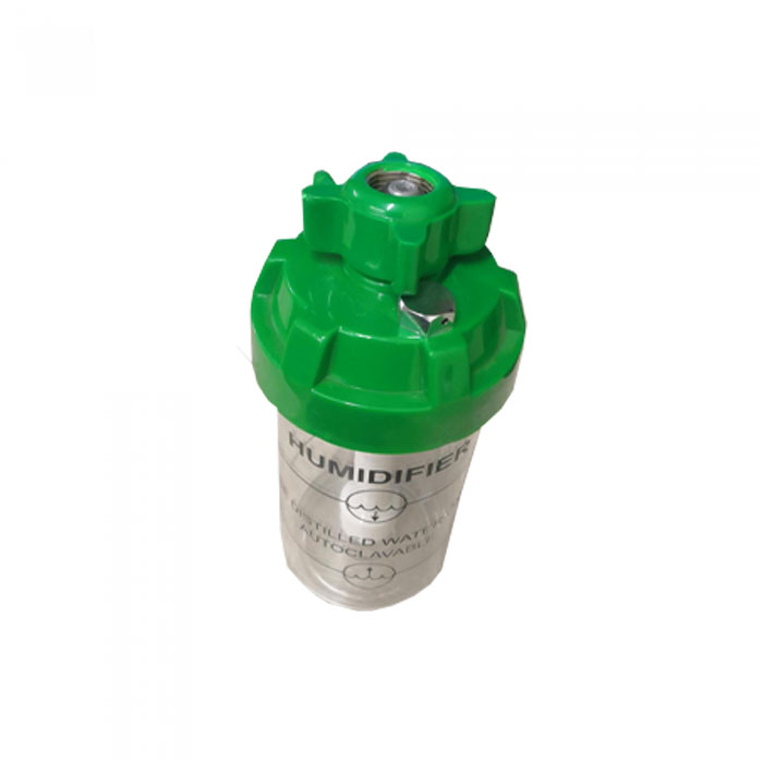 Green cap humidifier bottle with safety valve
